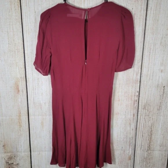 Reformation Gracie Ruched Sleeve Mini Dress - Picture 4 of 6